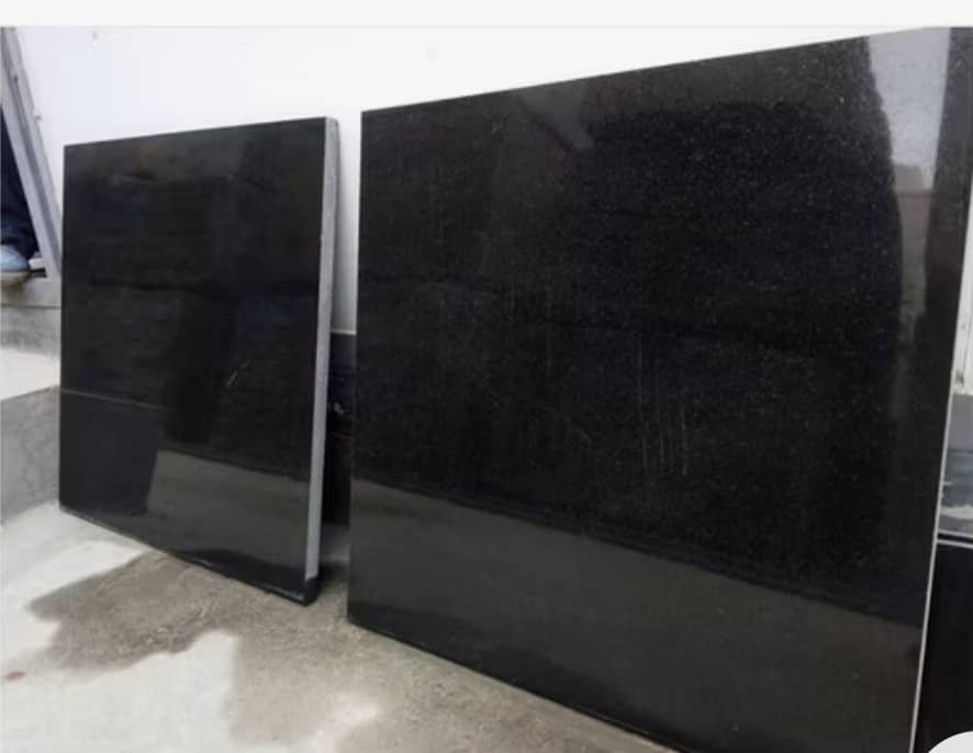  Absolute Flamed Black Granite for Floor Tile Wall Tile