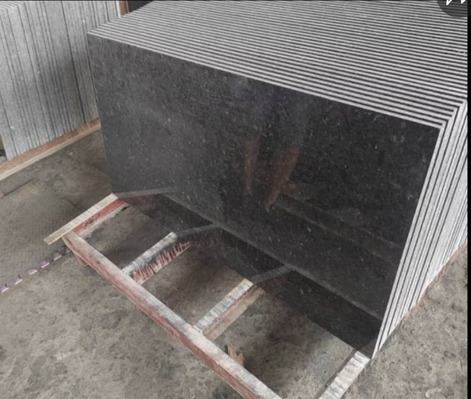 Factory Angola Black Granite Cut to Size Tiles Chinese Absolutely Black Granite Absolute Black Polished